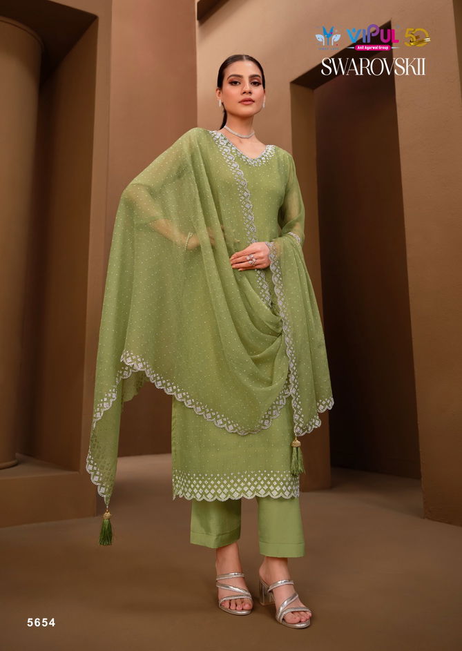 Swarovskii By Vipul Heavy Wedding Wear Designer Salwar Kameez Wholesale Market In Surat